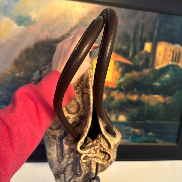 Furla Python Embossed Shoulder Bag - Picture 14 of 17